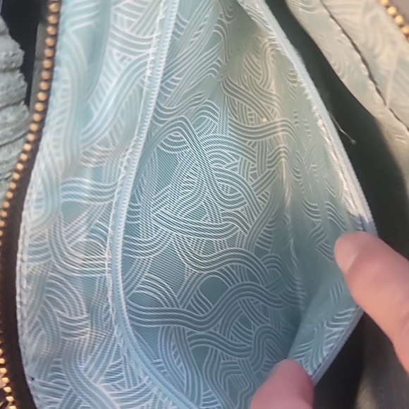 The Sak dark brown leather fringe crossbody purse bohemian hippie 70's style - Picture 8 of 10